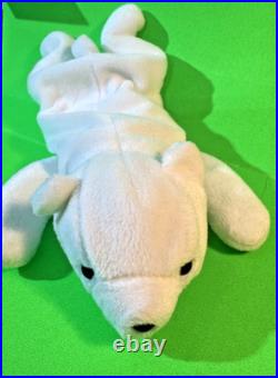 TY Beanie Babies Chilly The Polar Bear RARE RETIRED 1995 PVC 1st Edition RARE
