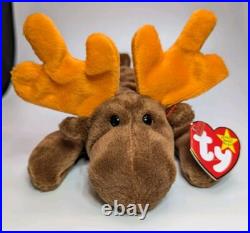++ TY Beanie Babies Chocolate Moose 1993 RARE, ERRORS Retired Baby Vintage
