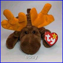 ++ TY Beanie Babies Chocolate Moose 1993 RARE, ERRORS Retired Baby Vintage
