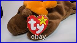 ++ TY Beanie Babies Chocolate Moose 1993 RARE, ERRORS Retired Baby Vintage
