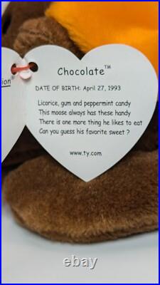 ++ TY Beanie Babies Chocolate Moose 1993 RARE, ERRORS Retired Baby Vintage