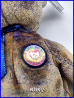 TY Beanie Babies Clubby III Vintage 2000 Bear Rare With Tag Errors