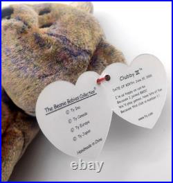TY Beanie Babies Clubby III Vintage 2000 Bear Rare With Tag Errors