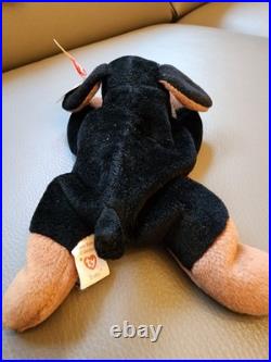 TY Beanie Babies Doby the dog Style 4110 Oct 9, 1996 rare and retired
