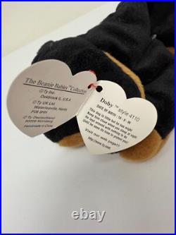 TY Beanie Babies Doby the dog Style 4110 Oct 9, 1996 rare and retired NEW TY Beanie Babies Doby the dog Style 4110 Oct 9, 1996 rare and retired NEW