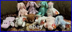 TY Beanie Babies Easter Pastel Animal Collection Rare Spring Colors, Tagged G