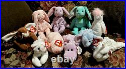 TY Beanie Babies Easter Pastel Animal Collection Rare Spring Colors, Tagged G
