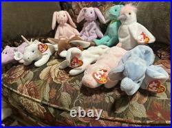 TY Beanie Babies Easter Pastel Animal Collection Rare Spring Colors, Tagged G