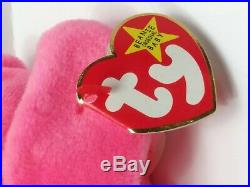 TY Beanie Babies Flamingo Pinky Original VTG 1995 Rare With Errors Collectible