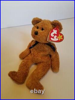 TY Beanie Babies Fuzz the Bear 1998 1999 RARE Tags With Errors WRONG YEAR
