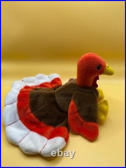 TY Beanie Babies Gobbles Thanksgiving Turkey Original Rare New Mint 1996 PVC