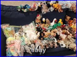TY Beanie Babies Huge Lot 190+ w Hang Tags Many Bagged Vintage some rare 1993