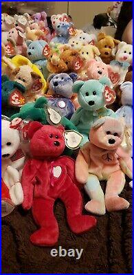 TY Beanie Babies Huge Lot of 117 Rare Retired
