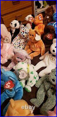 TY Beanie Babies Huge Lot of 117 Rare Retired