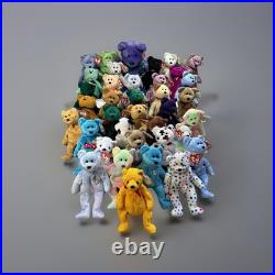 TY Beanie Babies Huge Vintage Lot of 36 Bears (1990's) With Hang Tags NWT Rare