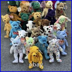 TY Beanie Babies Huge Vintage Lot of 36 Bears (1990's) With Hang Tags NWT Rare