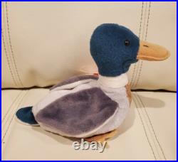 TY Beanie Babies Jake the Duck Retired Rare Errors Stamp Tag #402 1997 1998