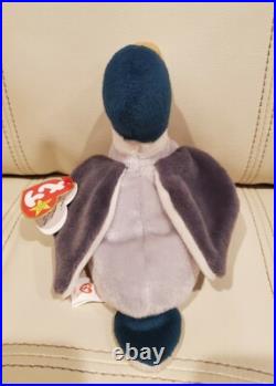 TY Beanie Babies Jake the Duck Retired Rare Errors Stamp Tag #402 1997 1998