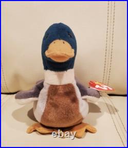 TY Beanie Babies Jake the Duck Retired Rare Errors Stamp Tag #402 1997 1998