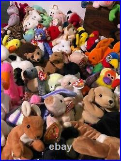 TY Beanie Babies Lot of 187 RARE WITH TAGS