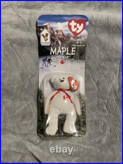 TY Beanie Babies McDonald's International Bears Set Of (4) with Errors RARE NIB