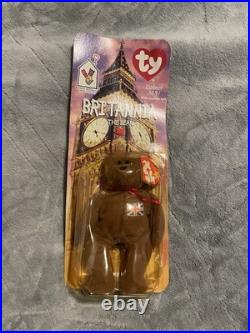 TY Beanie Babies McDonald's International Bears Set Of (4) with Errors RARE NIB