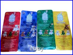 TY Beanie Babies McDonalds Iinternation Bear Set Of 4 New in box! RARE