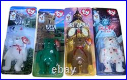 TY Beanie Babies McDonalds Iinternation Bear Set Of 4 New in box! RARE