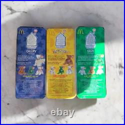 TY Beanie Babies McDonalds International Bears Set (3) Glory-Britannia-Erin RARE