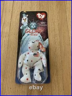 TY Beanie Babies Mcdonalds Collection Rare New Glory The Bear born July 4, 1997