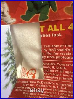 TY Beanie Babies Mcdonalds International Bears Set Of (4) With Errors RARE NIB