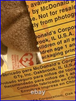 TY Beanie Babies Mcdonalds International Bears Set Of (4) With Errors RARE NIB
