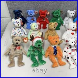 TY Beanie Babies Mixed Lot of 26 TEDDY BEARS RARE Mint Condition
