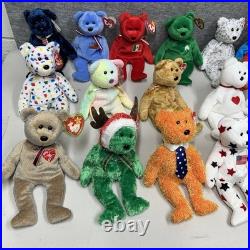 TY Beanie Babies Mixed Lot of 26 TEDDY BEARS RARE Mint Condition