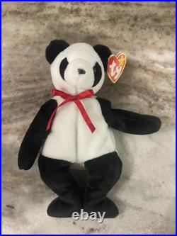 TY Beanie Babies Panda Bear Fortune 1997 Mint with Tag RARE