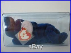 TY Beanie Babies Peanut Elephant Royal Blue 3rd gen hang MWNMT 1st Gen Tush Rare