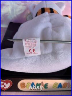 TY Beanie Babies Quivers Stuffed Plush Ghost Bear RARE 2002-2003 Tag Error