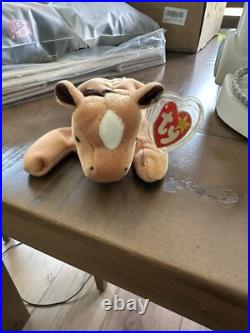 TY Beanie Babies RARE 1st Gen DERBY The Horse 1995 WithErrors MWMTs