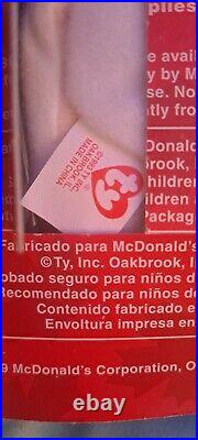 TY Beanie Babies RARE Mcdonalds International Set of 4 with All Tag Errors