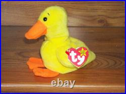 TY Beanie Babies RARE retired Quackers Style 4024 1994/1993 MINT CONDITION