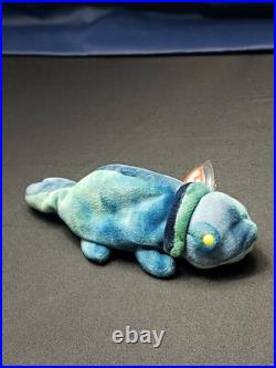 TY Beanie Babies Rainbow Chameleon Wrong Fabric + Errors RETIRED/RARE/NEW