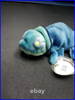 TY Beanie Babies Rainbow Chameleon Wrong Fabric + Errors RETIRED/RARE/NEW