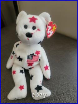 TY Beanie Babies Rare Retired Glory with Numbered Tush Tag & Tag Errors