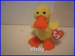 TY Beanie Babies Rare Retired Quackers Style 4024 1994/1993 MINT CONDITION