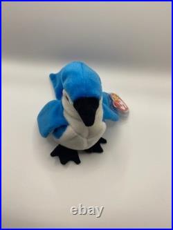 TY Beanie Babies Rocket Blue Jay Original Rare 1998 New Mint Condition