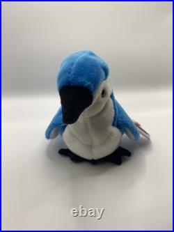 TY Beanie Babies Rocket Blue Jay Original Rare 1998 New Mint Condition