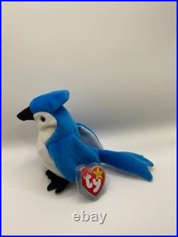 TY Beanie Babies Rocket Blue Jay Original Rare 1998 New Mint Condition