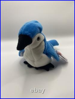 TY Beanie Babies Rocket Blue Jay Original Rare 1998 New Mint Condition