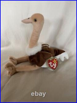 TY Beanie Babies STRETCH Rare and Retired with tag error