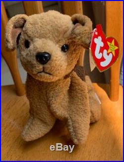 TY Beanie Babies SUPER RARE Retired TUFFY with Tush Tag Error
